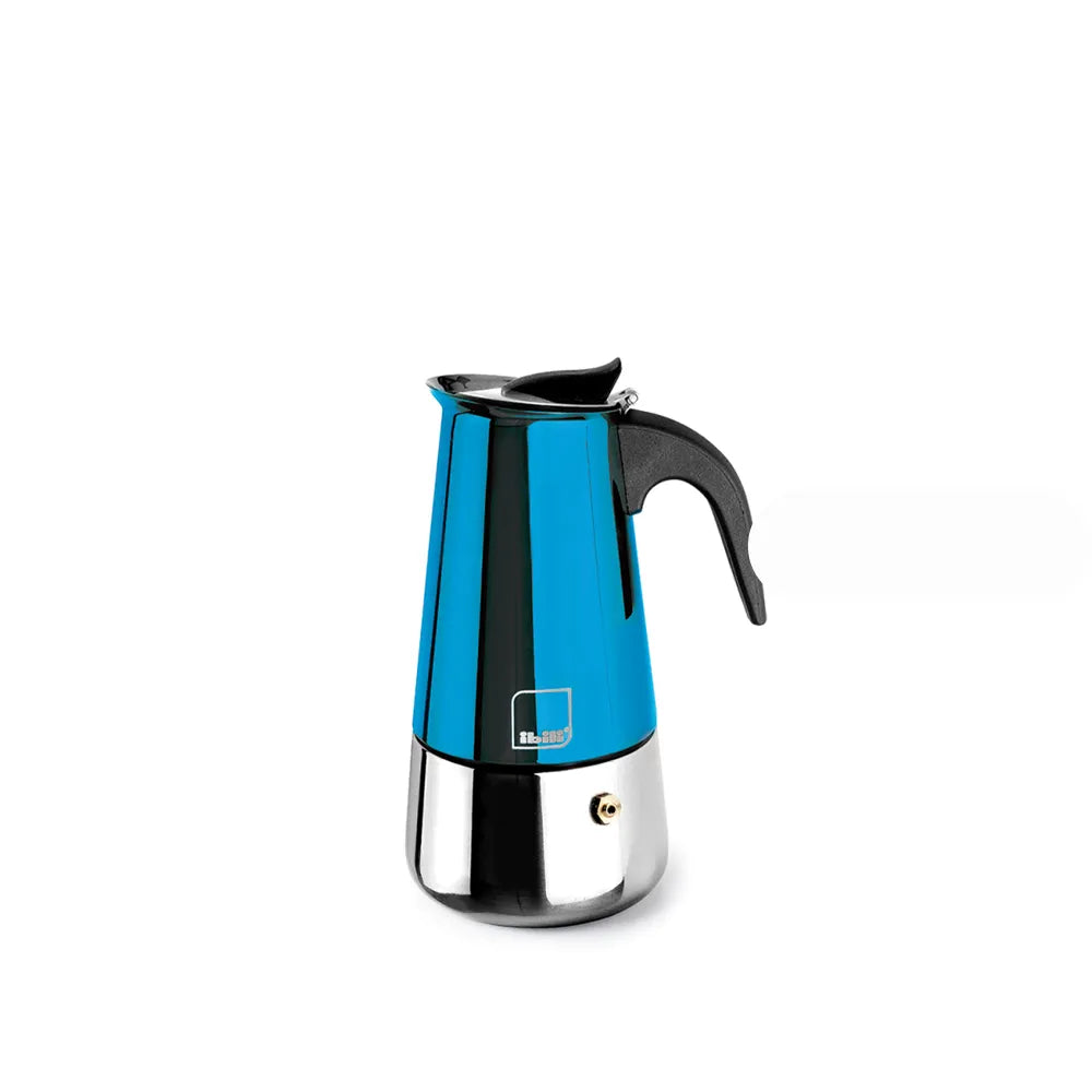 Cafetière Italienne Express Moca Bleu - 4 Tasses | Ibili