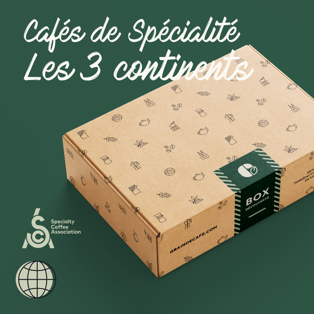 Coffret Découverte - Cafés de Spécialité des 3 Continents - 3x500 Gr | 100% Arabica
