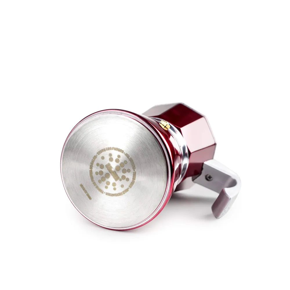 Cafetière Italienne Evva Rouge - 6 Tasses | Ibili