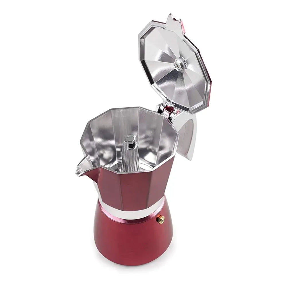 Cafetière Italienne Evva Rouge - 6 Tasses | Ibili