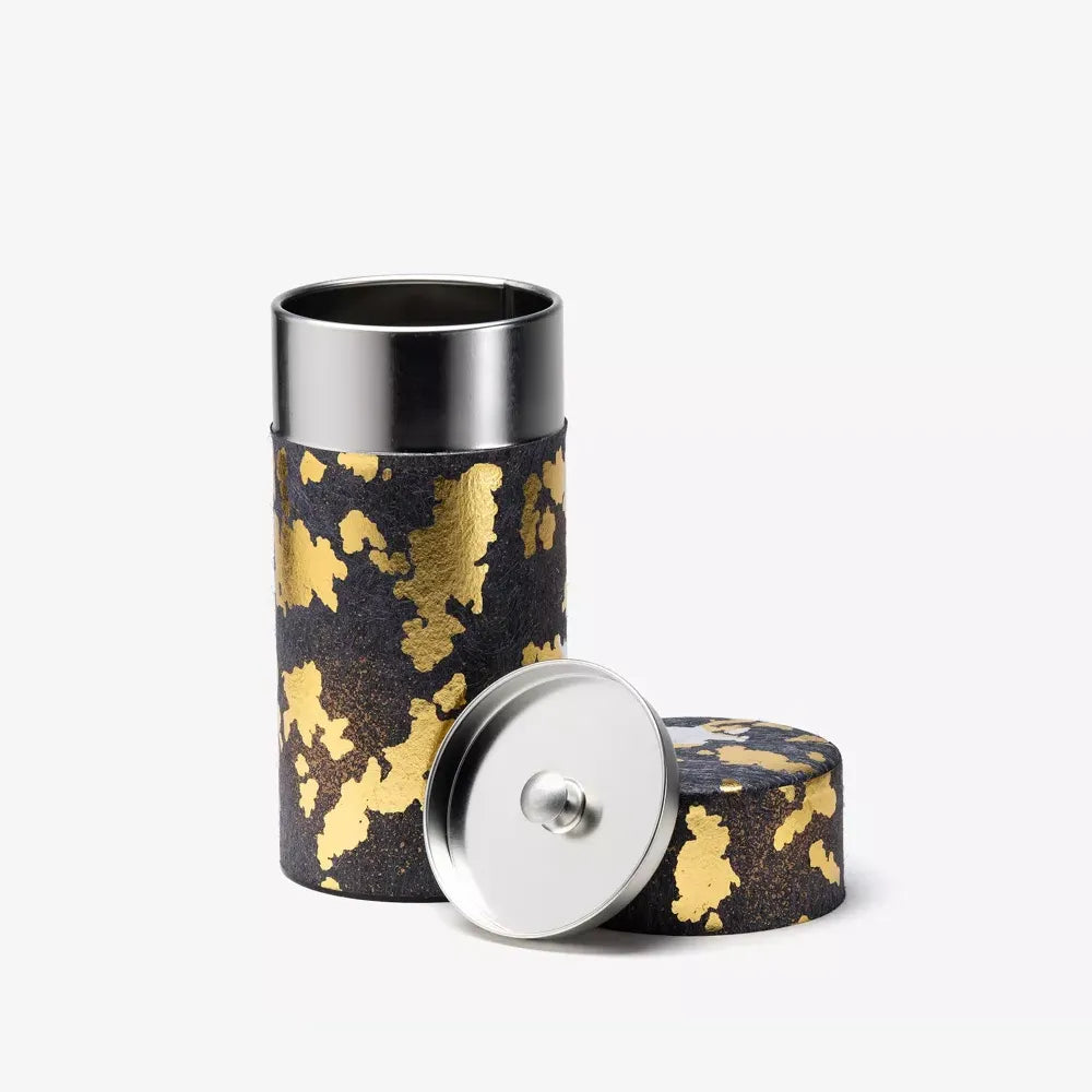 Boite dammann washi en or et gris