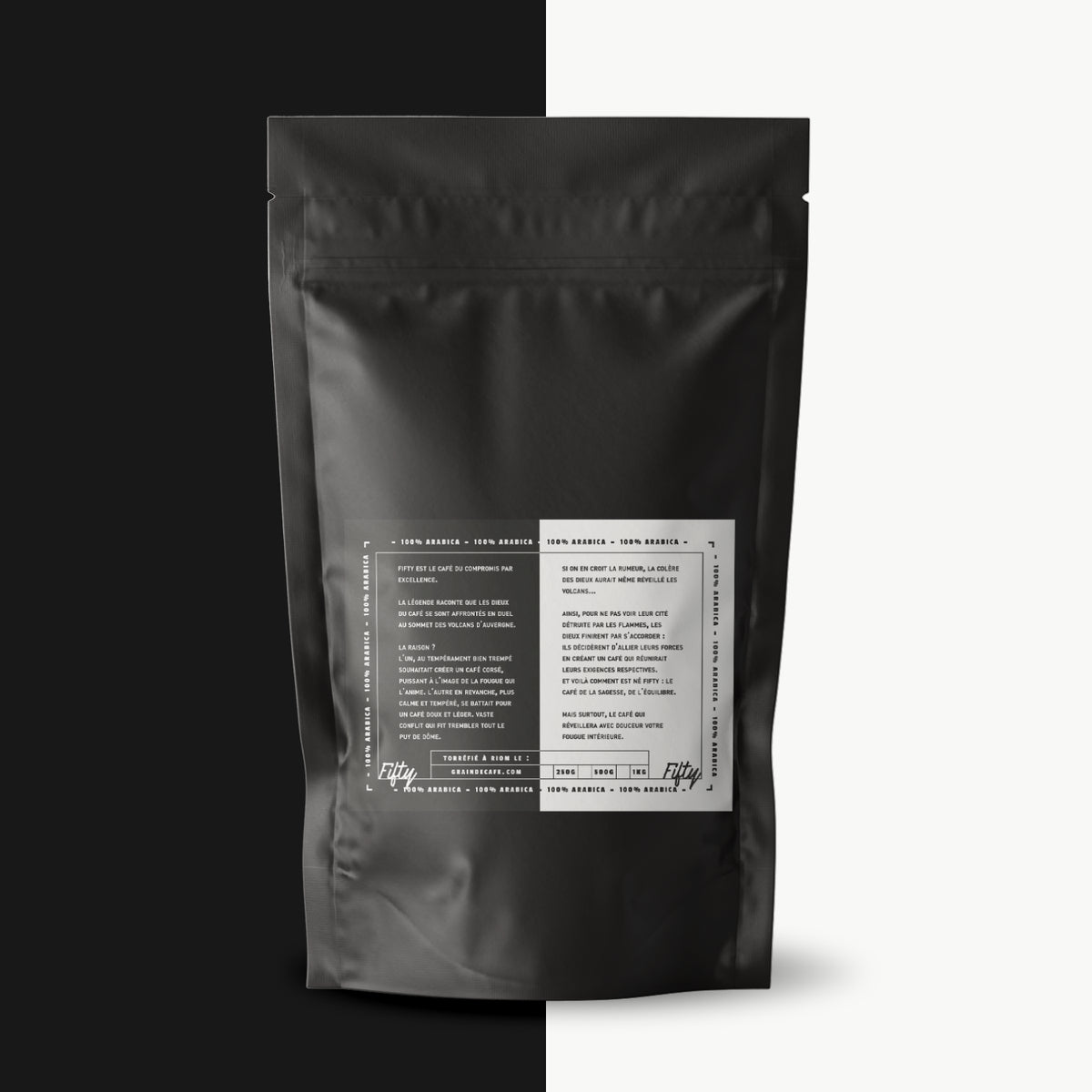 Grains de café FIFTY aux notes de fruits et de chocolat