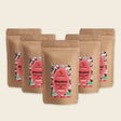 5 paquets de café en grains BIO Presto Blend Gusto Italiano, conditionnement professionnel de 5 kg.