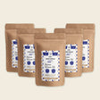 5 paquets de café en grains Blend Africain de Café Bonnac, conditionnement professionnel de 5 kg.