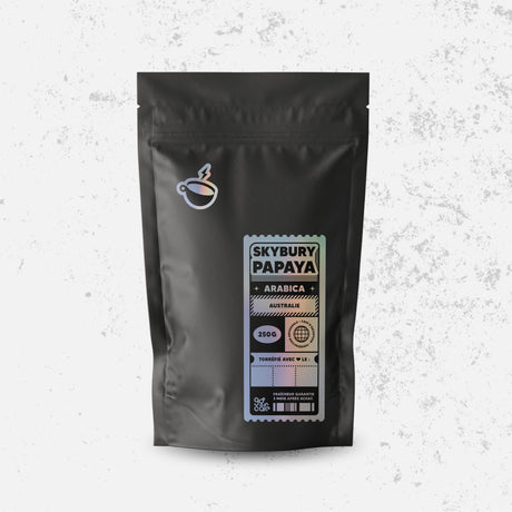 Café moulu Australie Skybury Papaya 100 % Arabica