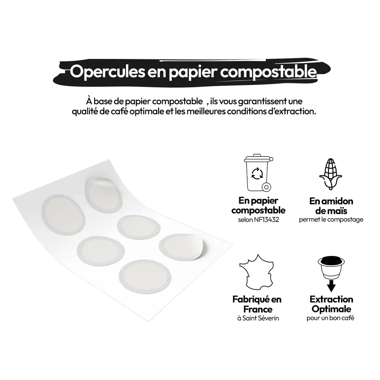 102 Couvercles Opercules en Papier Compatible Nespresso Original | Caps'me