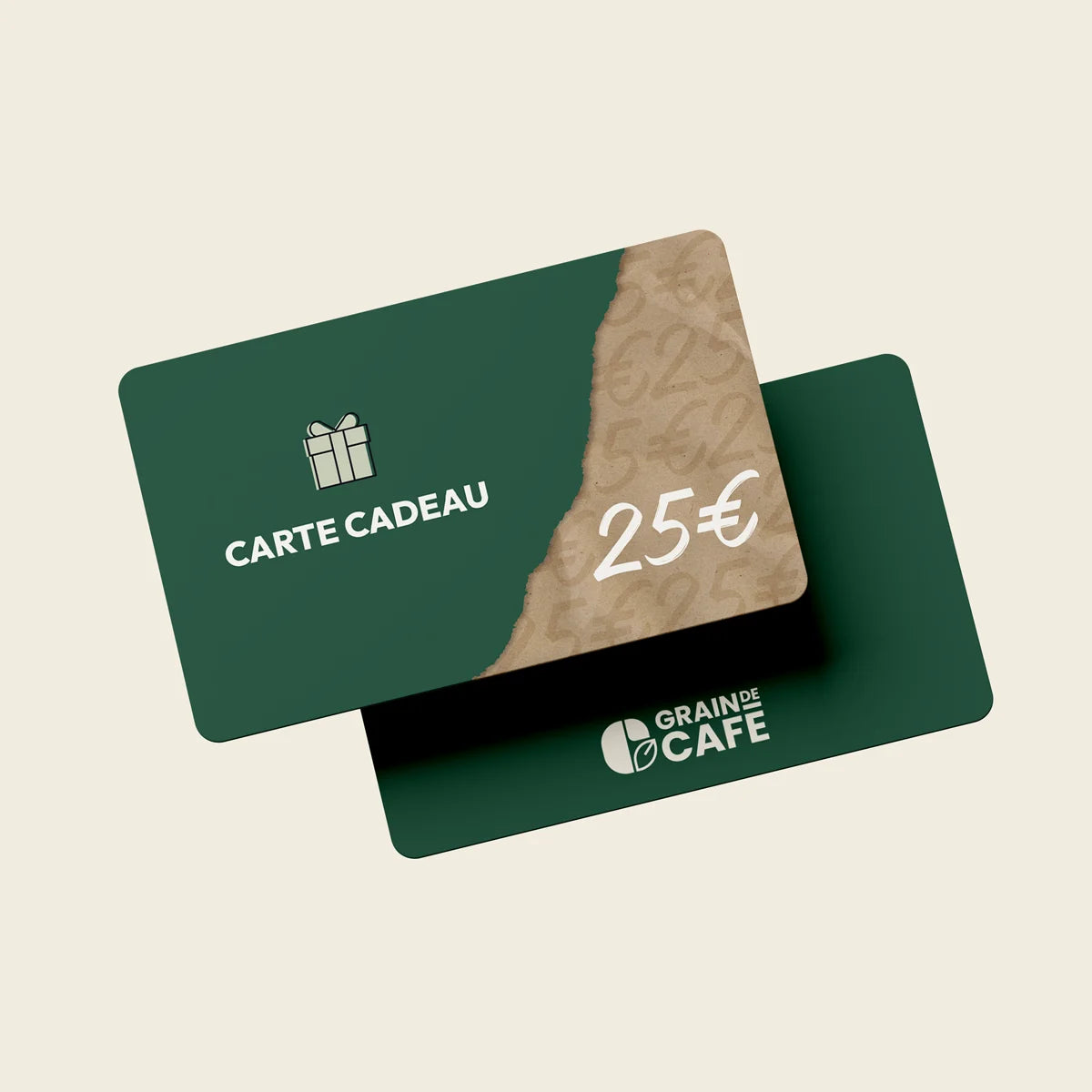 carte cadeau 25 euros graindecafe
