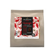 Packaging des fèves de chocolat noir Guanaja 70% destinées à la pâtisserie, produit professionnel de Valrhona en sachet de 1 kg.