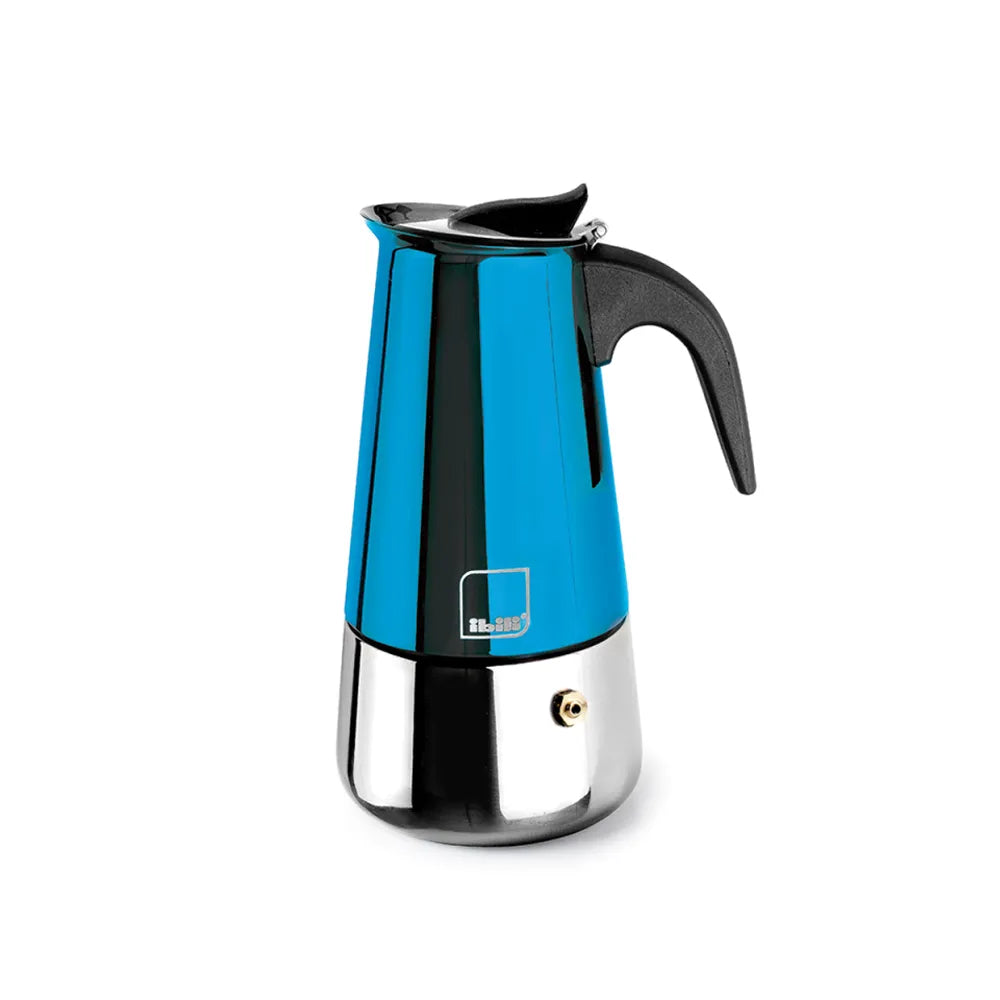 Cafetière Italienne Express Moca Bleu - 6 Tasses | Ibili