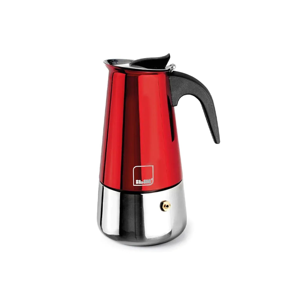 Cafetière Italienne Express Moca Rouge - 6 Tasses | Ibili