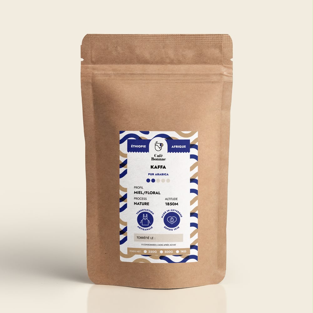 Café en Grain Ethiopie Kaffa - Café Bonnac | 100% Arabica