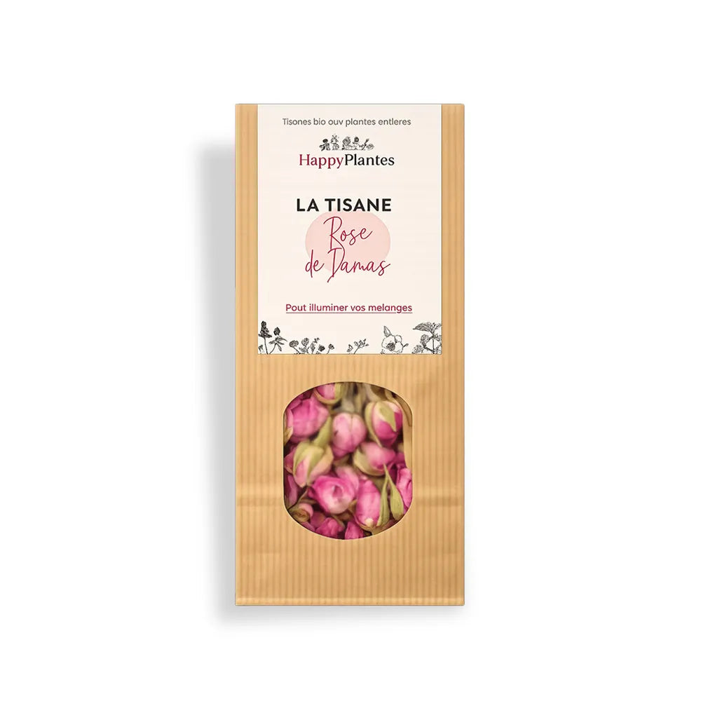 La Tisane BIO Rose de Damas - 20 Gr | Happy Plantes