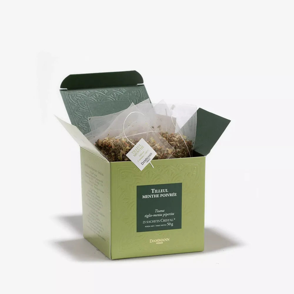 Infusion Tilleul Menthe Poivrée - 25 sachets | Dammann Frères