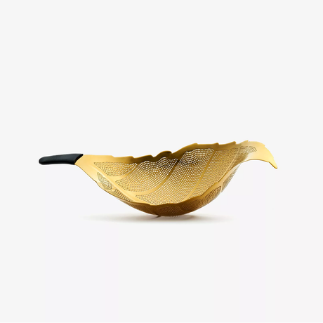 Infuseur à thé inox doré Dammann Frères Leaf – passe-thé élégant pour infusion parfaite