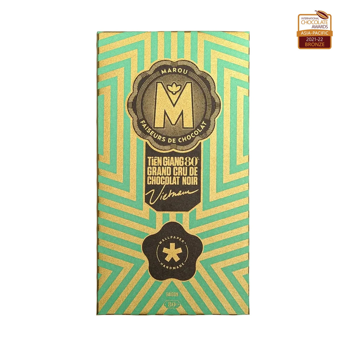 Chocolat Noir Wallpaper Tien Giang 80% cacao - 80 g | Marou
