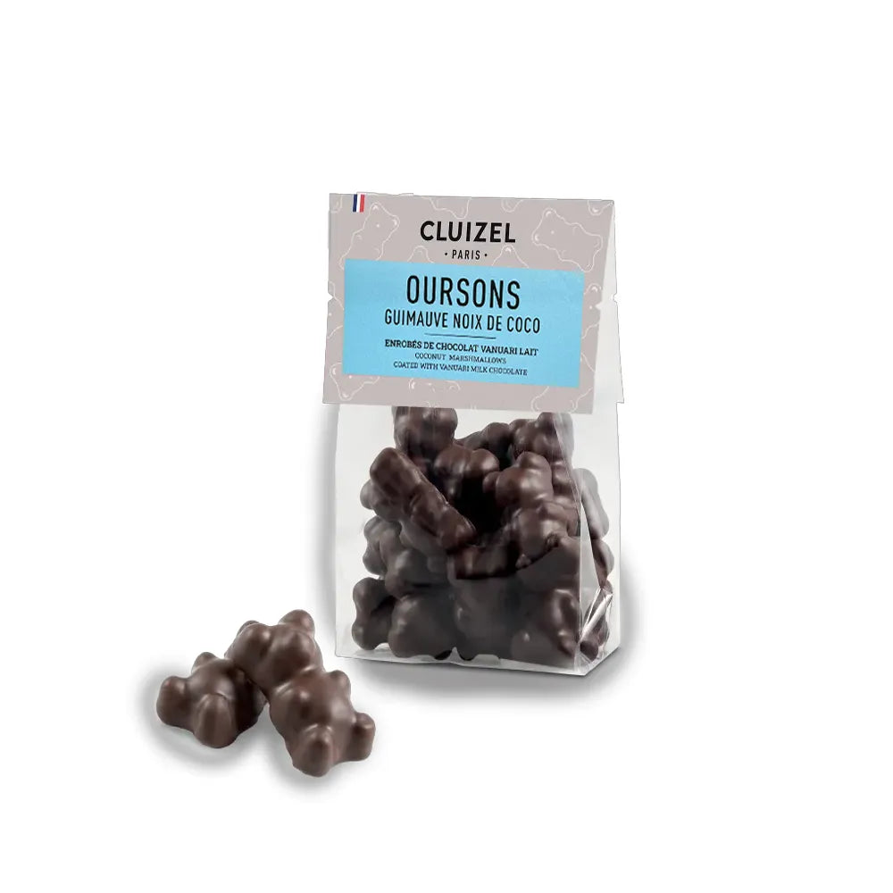 Sachet Oursons Guimauve - Noix de Coco au Lait | Cluizel Paris