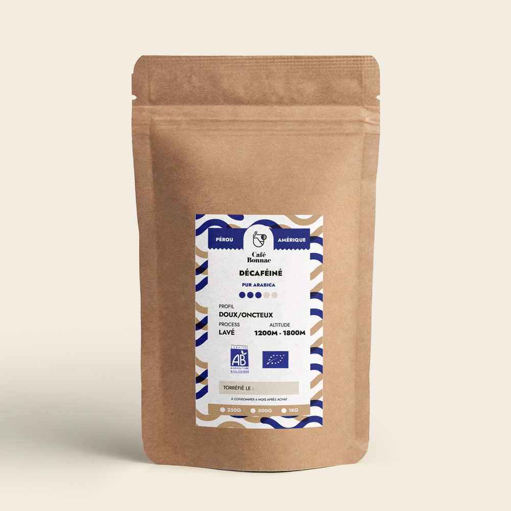 Perou décaféiné en grain BIO