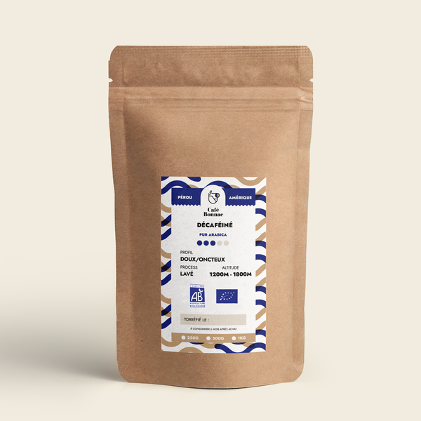Perou décaféiné en grain BIO