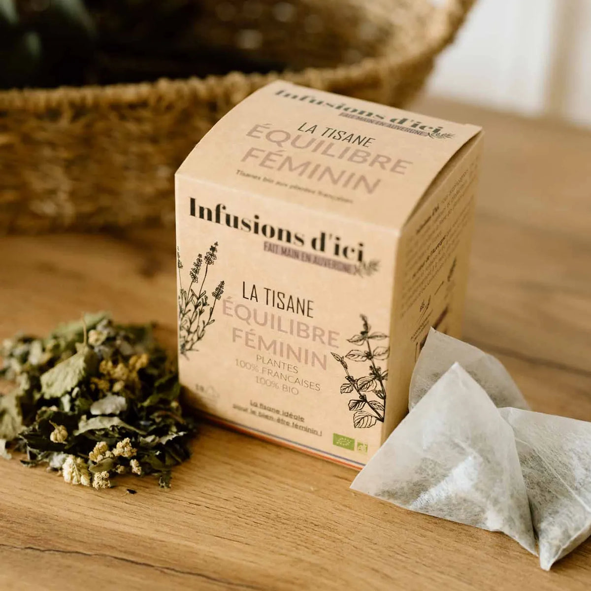 Tisane BIO Équilibre Féminin Infusions d'Ici aux plantes