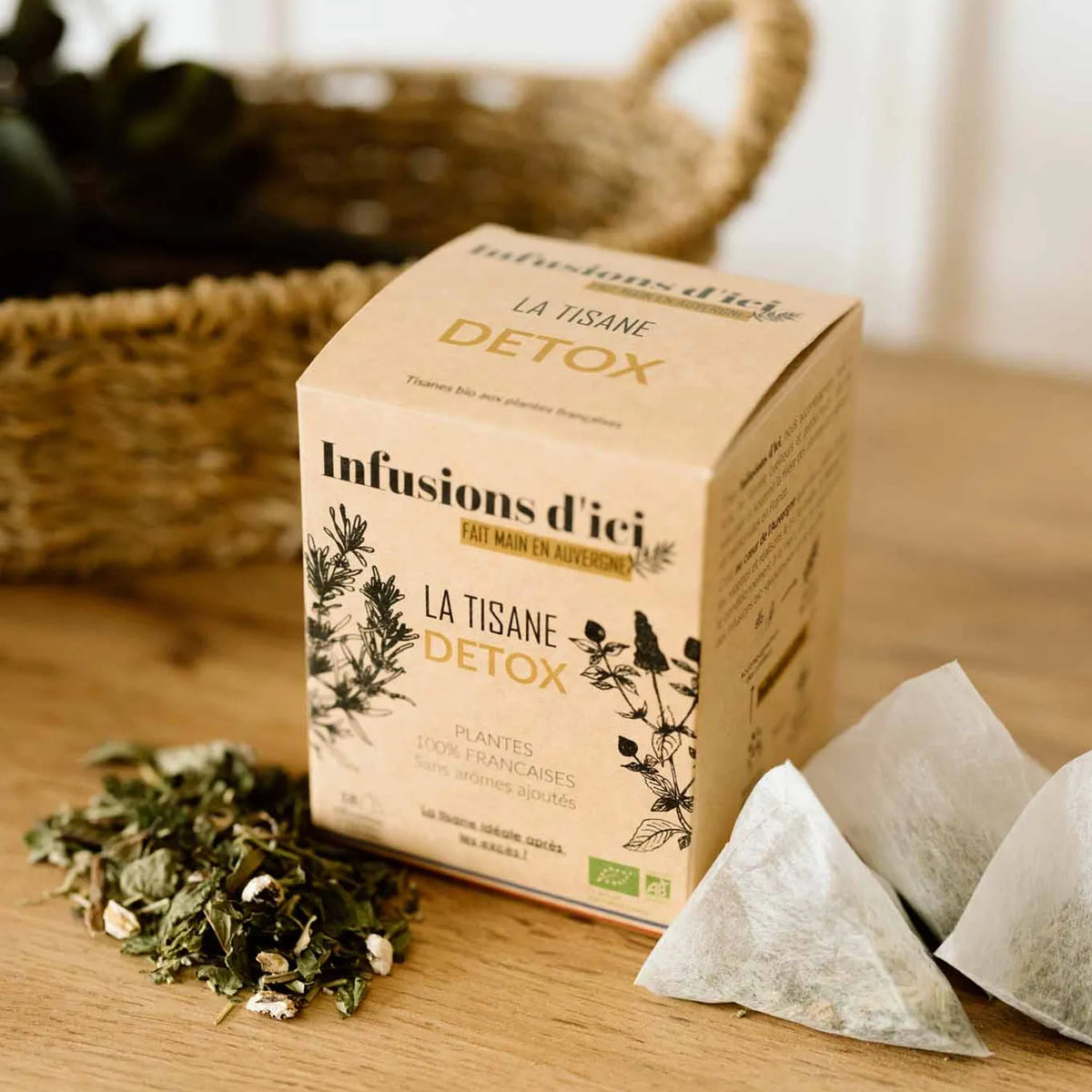 Tisane Détox BIO Infusions d'Ici aux plantes